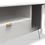 Meuble TV large Moreno Marble à 2 portes et 1 tiroir