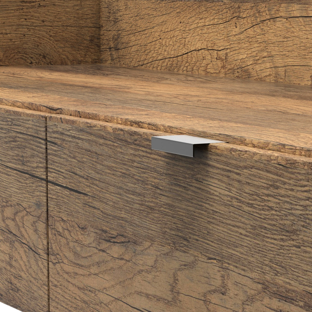 Meuble TV Moreno en chêne rustique