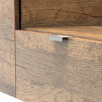 Meuble TV Moreno en chêne rustique