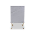 Commode à 3 tiroirs effet marbre Moreno