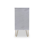 Commode à 4 tiroirs effet marbre Moreno