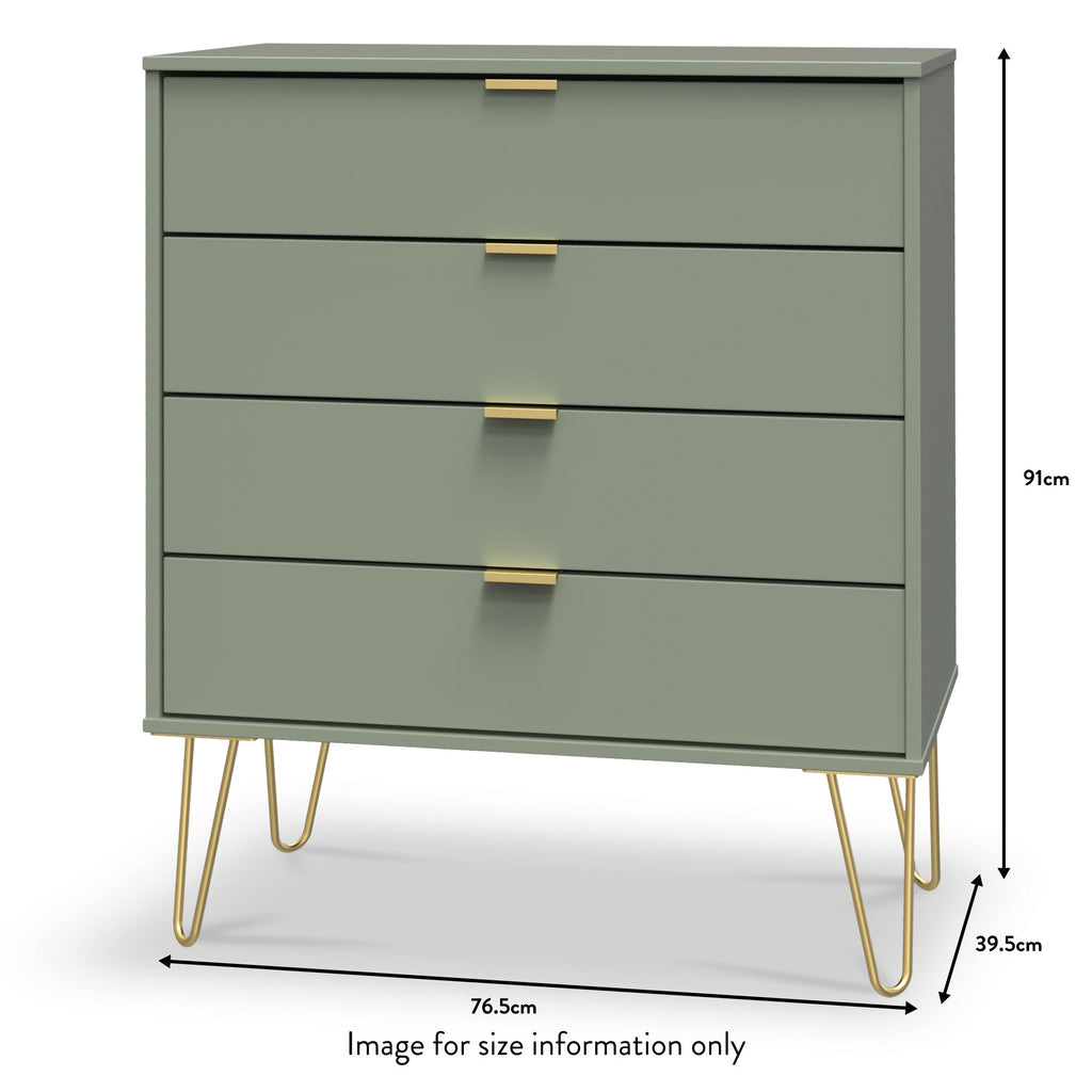 Commode Moreno à 4 tiroirs