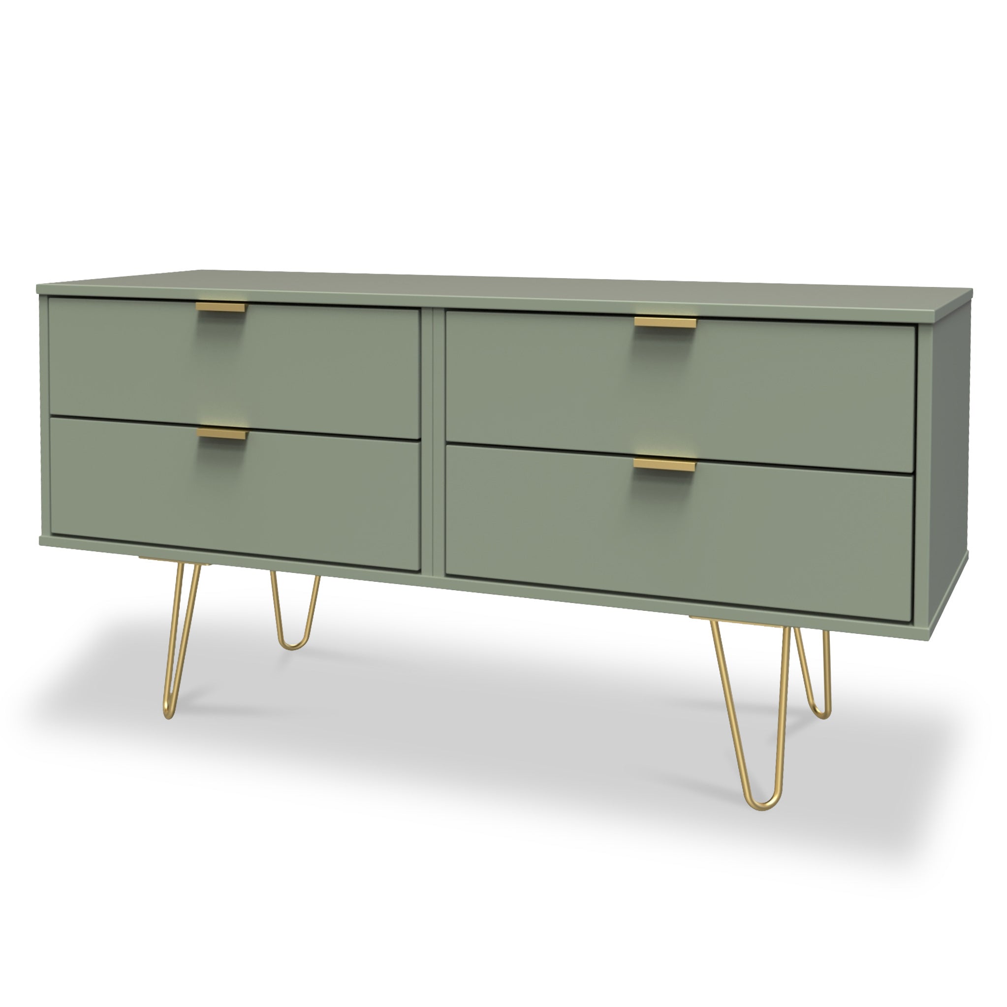 Meuble de rangement bas Moreno à 4 tiroirs