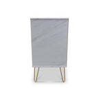 Meuble TV 3 tiroirs en marbre Moreno