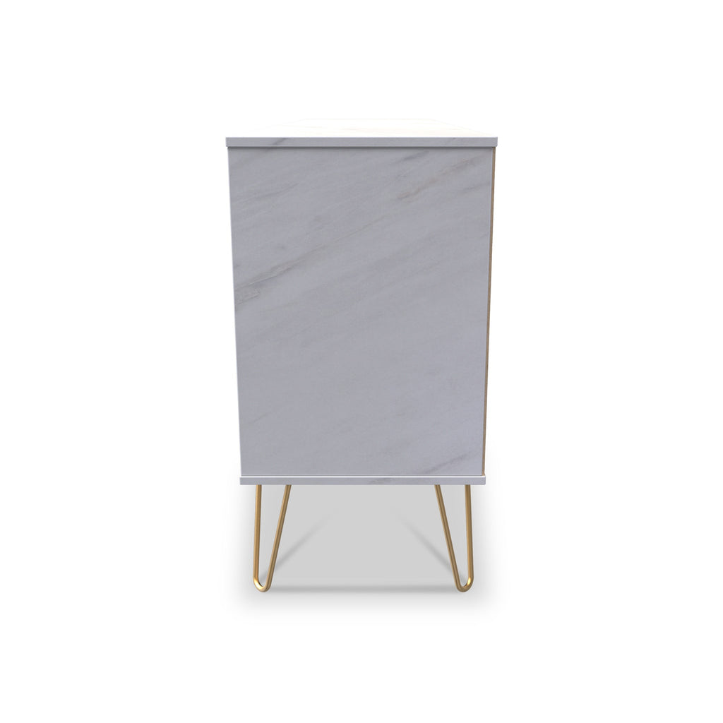 Buffet en marbre Moreno à 6 tiroirs