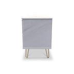 Buffet large Moreno effet marbre, 2 tiroirs et 2 portes