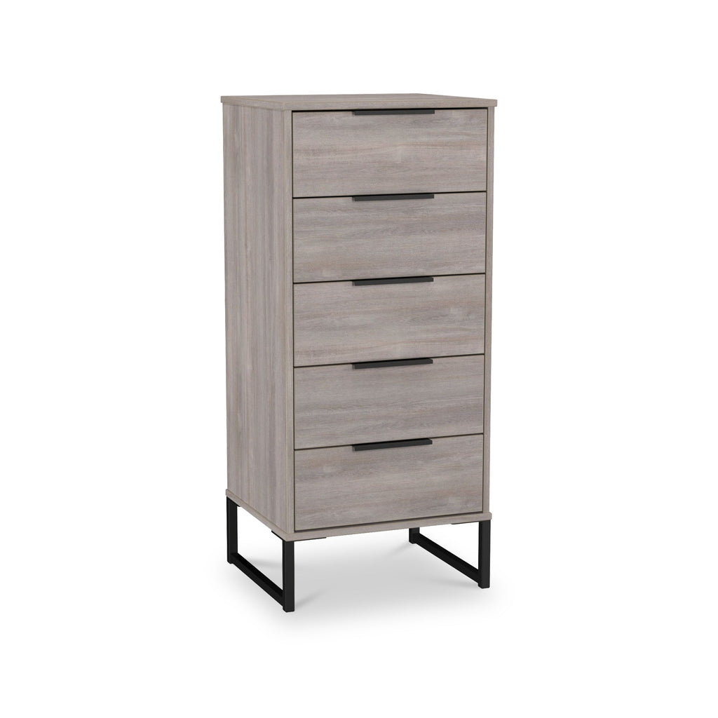 Commode haute Ashbourne à 5 tiroirs