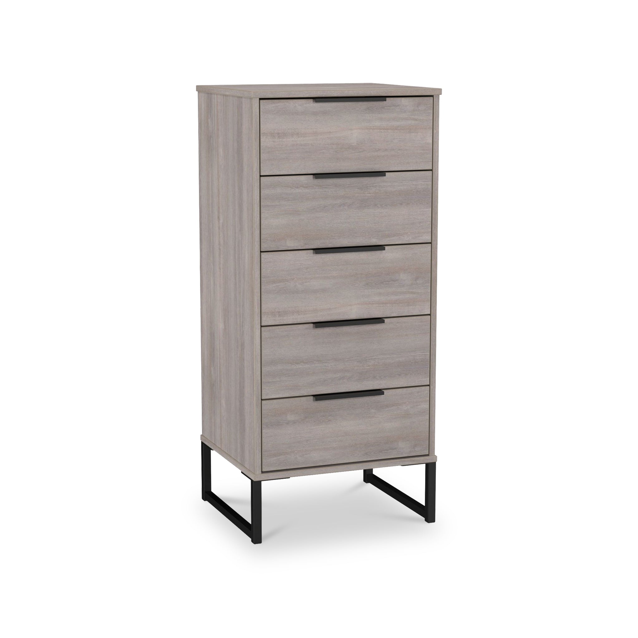 Commode haute Ashbourne à 5 tiroirs