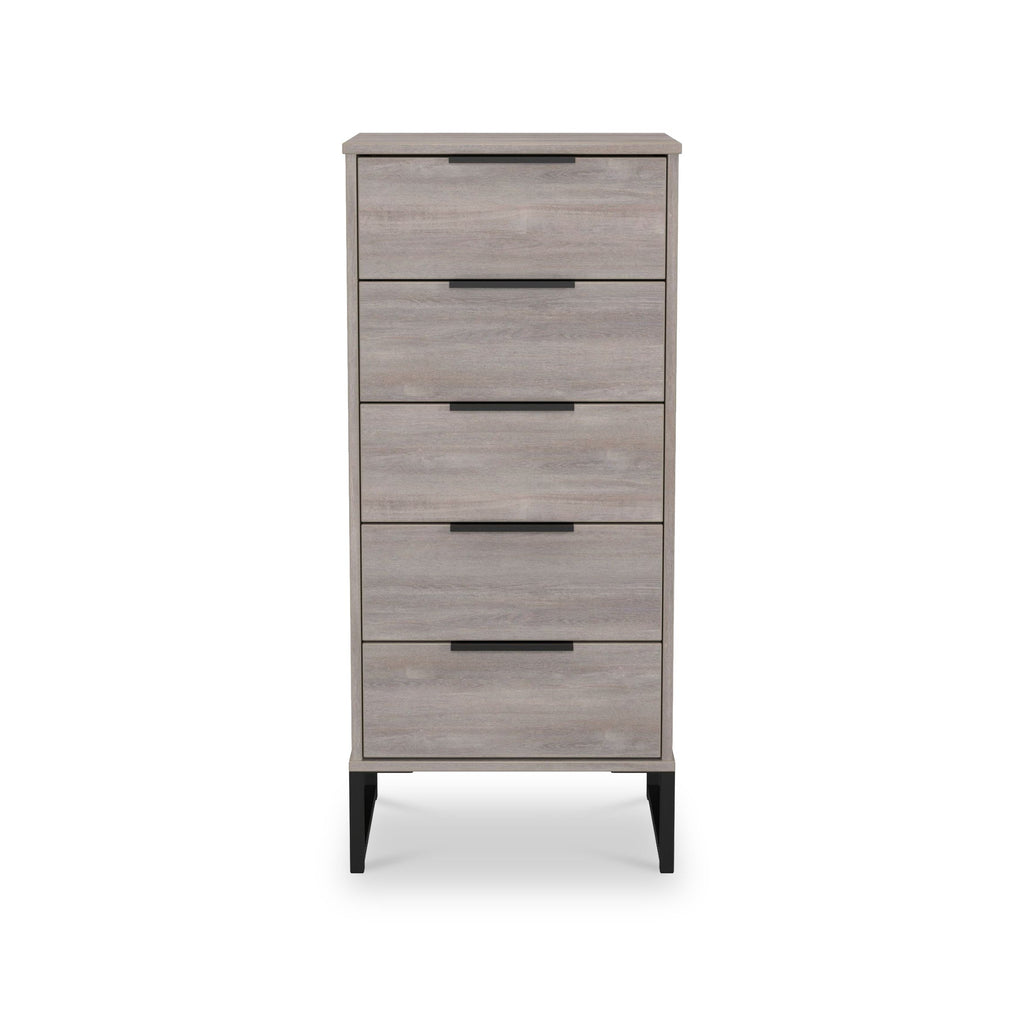 Commode haute Ashbourne à 5 tiroirs