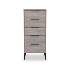 Commode haute Ashbourne à 5 tiroirs