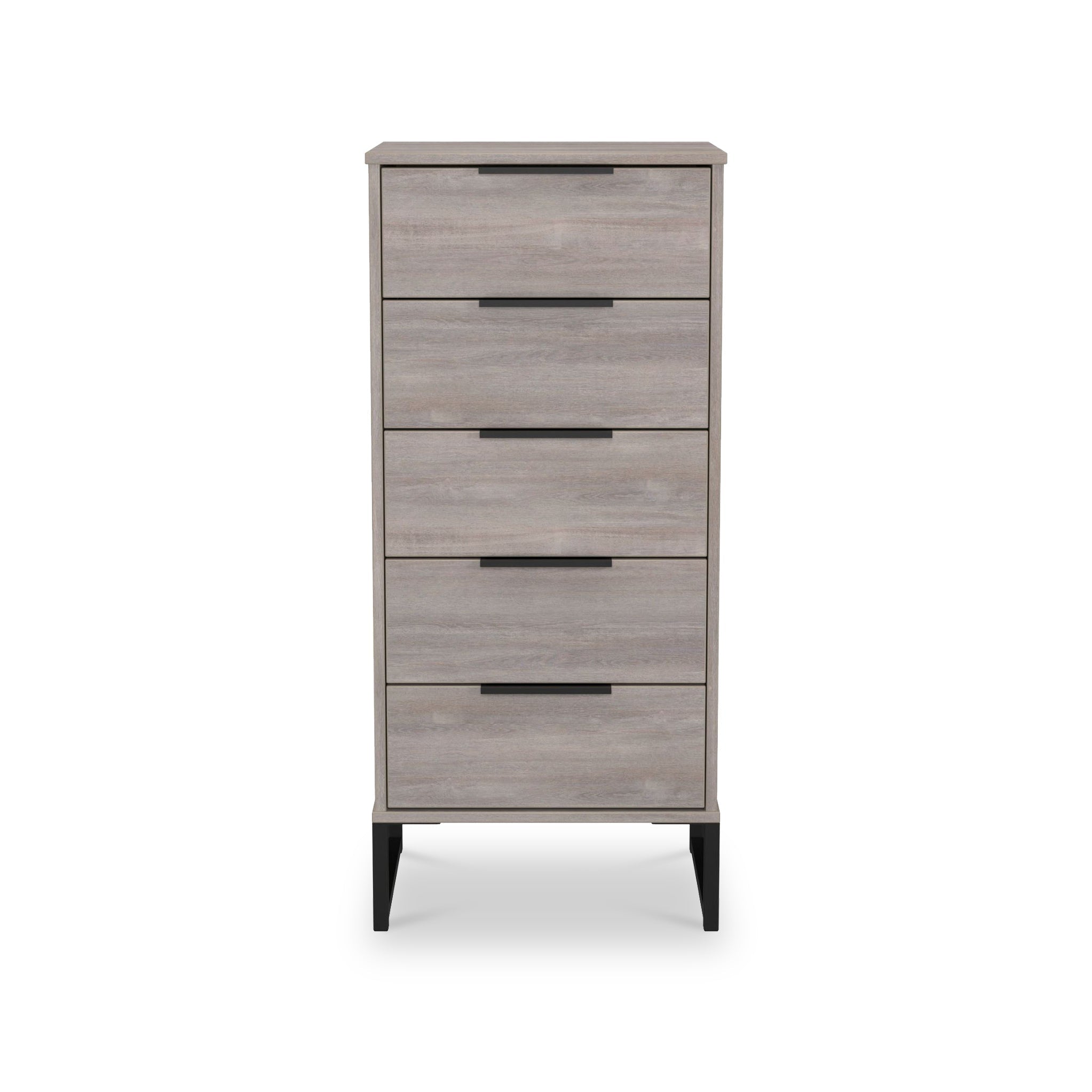 Commode haute Ashbourne à 5 tiroirs