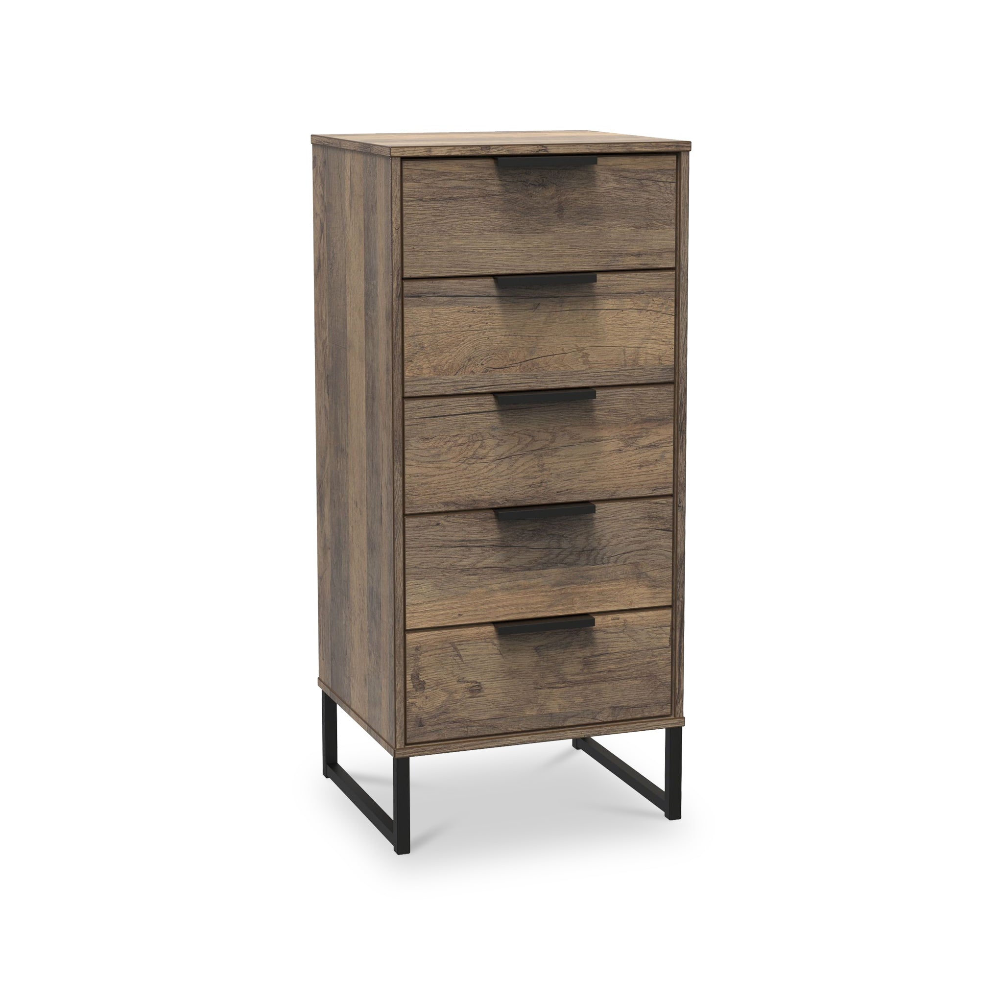 Commode haute Ashbourne à 5 tiroirs