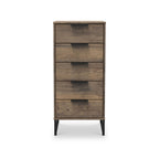 Commode haute Ashbourne à 5 tiroirs