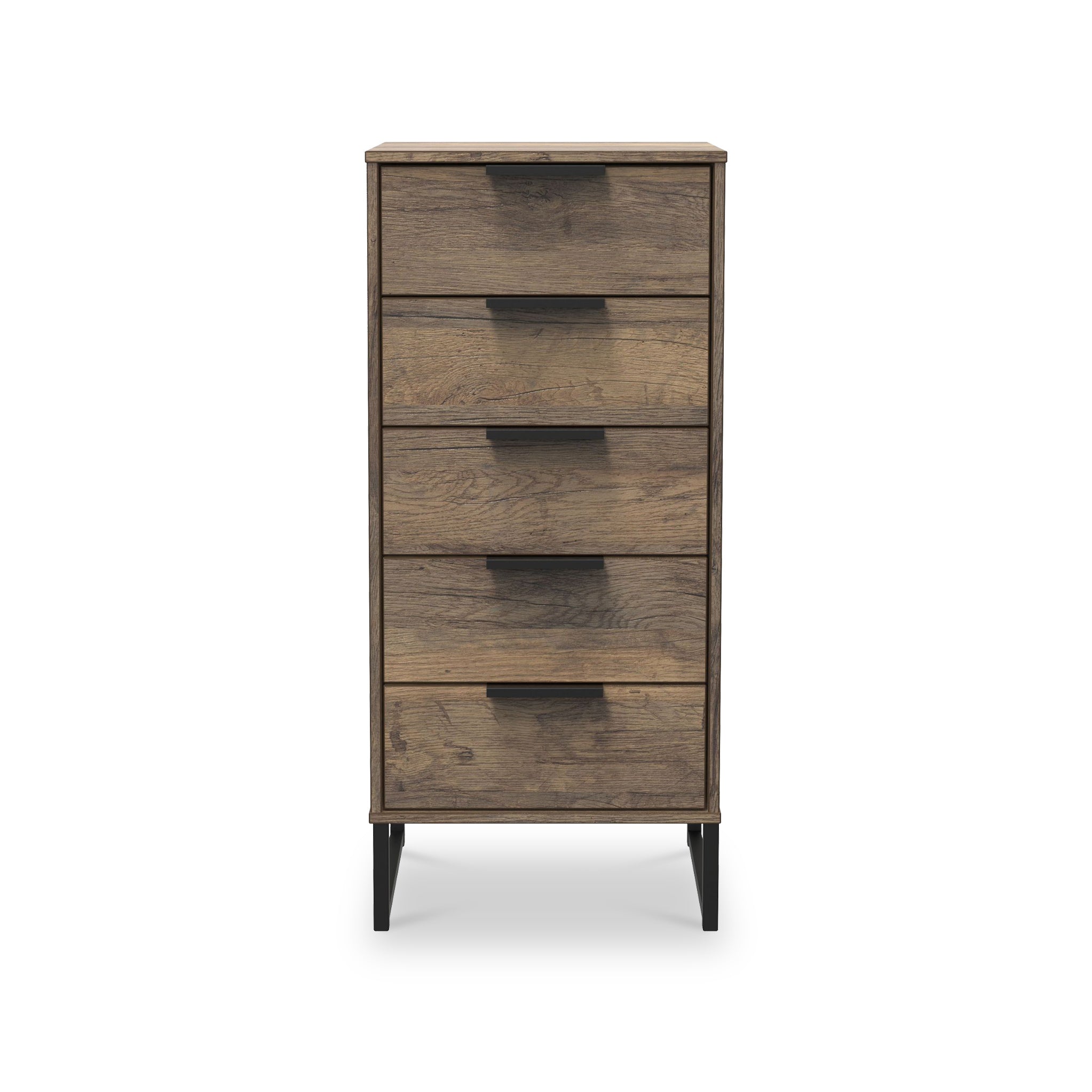 Commode haute Ashbourne à 5 tiroirs