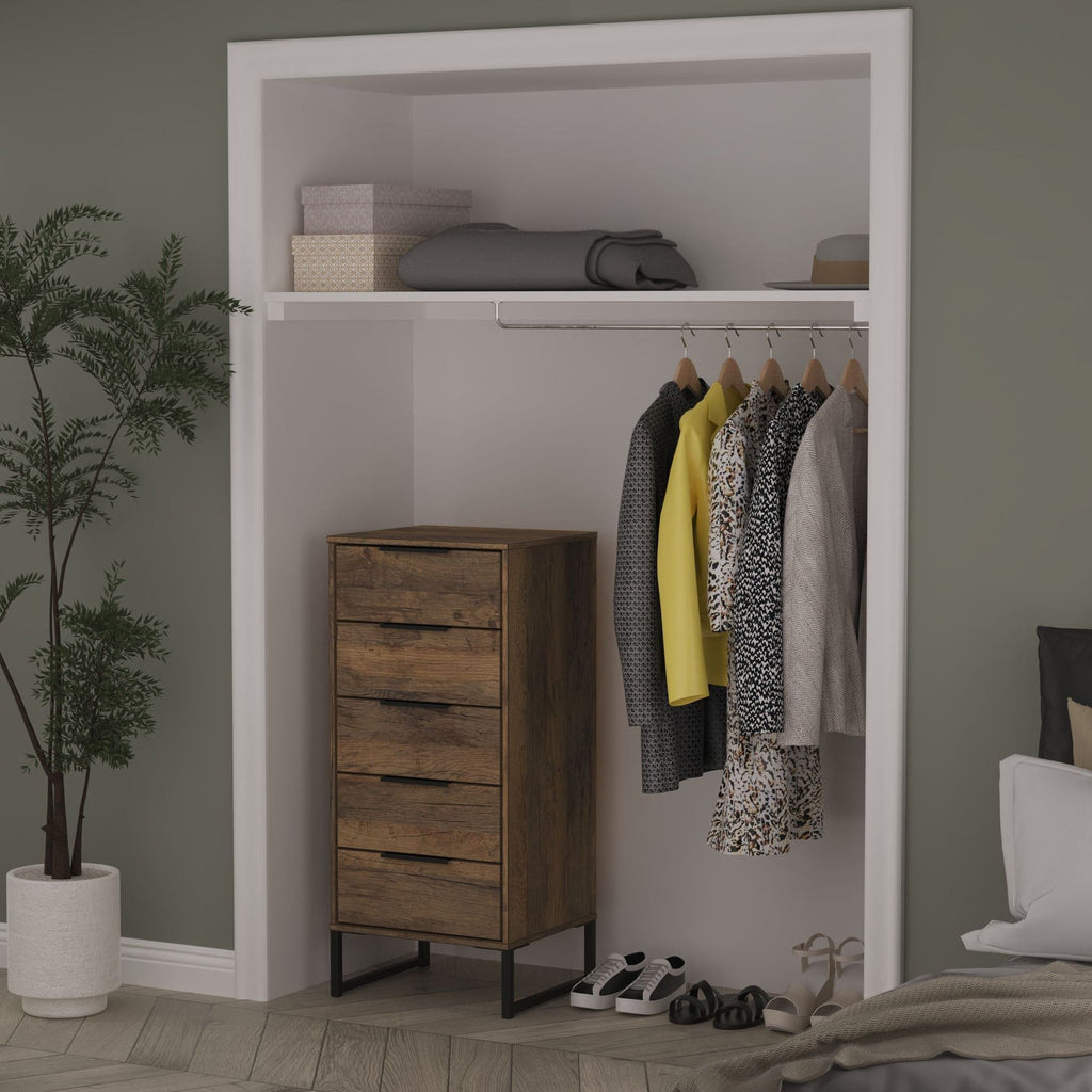 Commode haute Ashbourne à 5 tiroirs