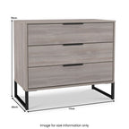 Commode large à 3 tiroirs Ashbourne