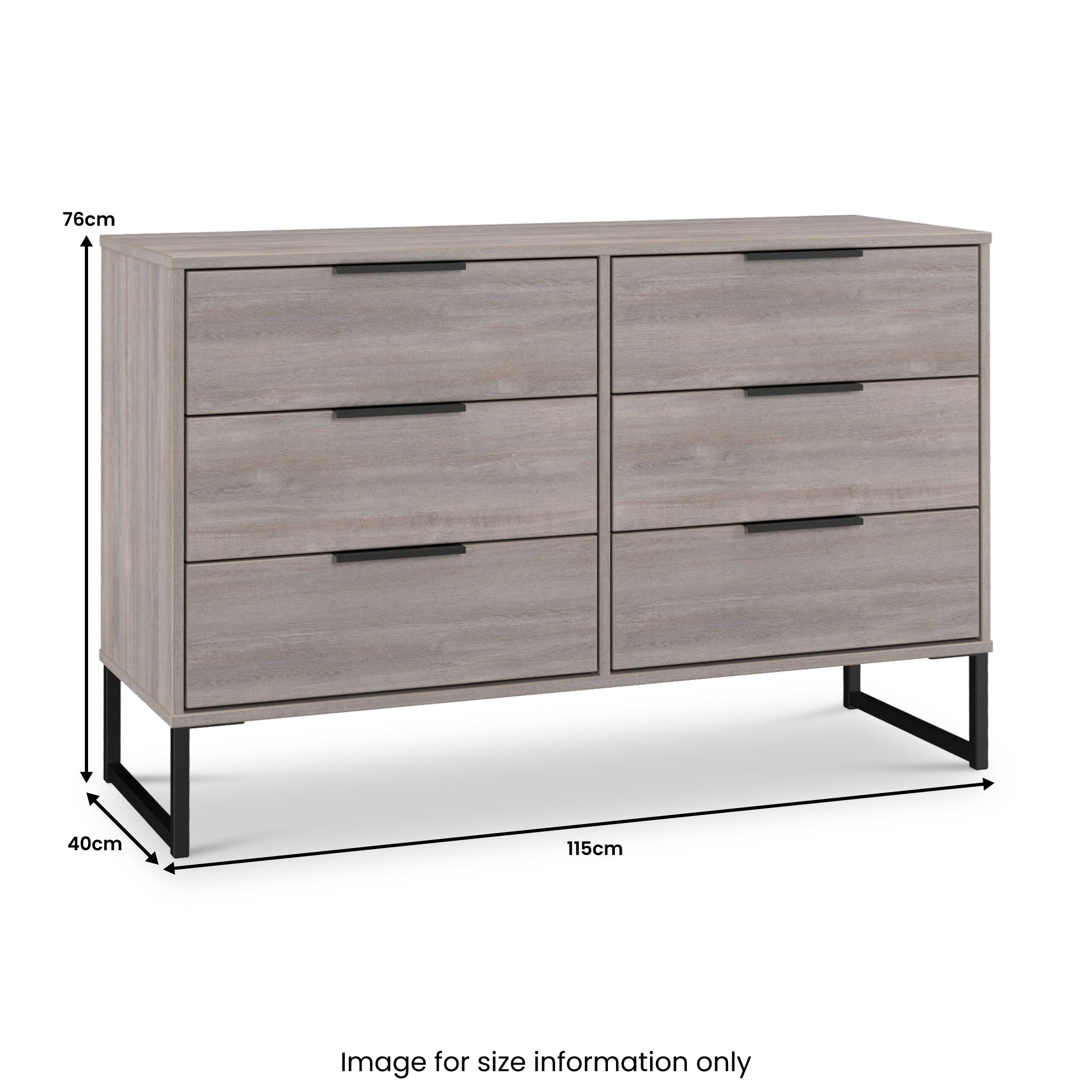 Commode Ashbourne à 6 tiroirs