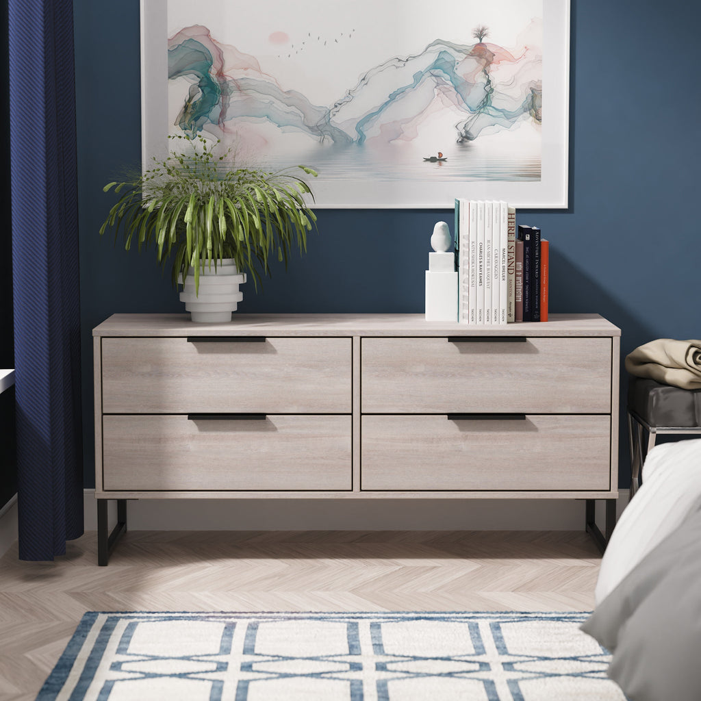 Meuble de rangement bas Ashbourne à 4 tiroirs