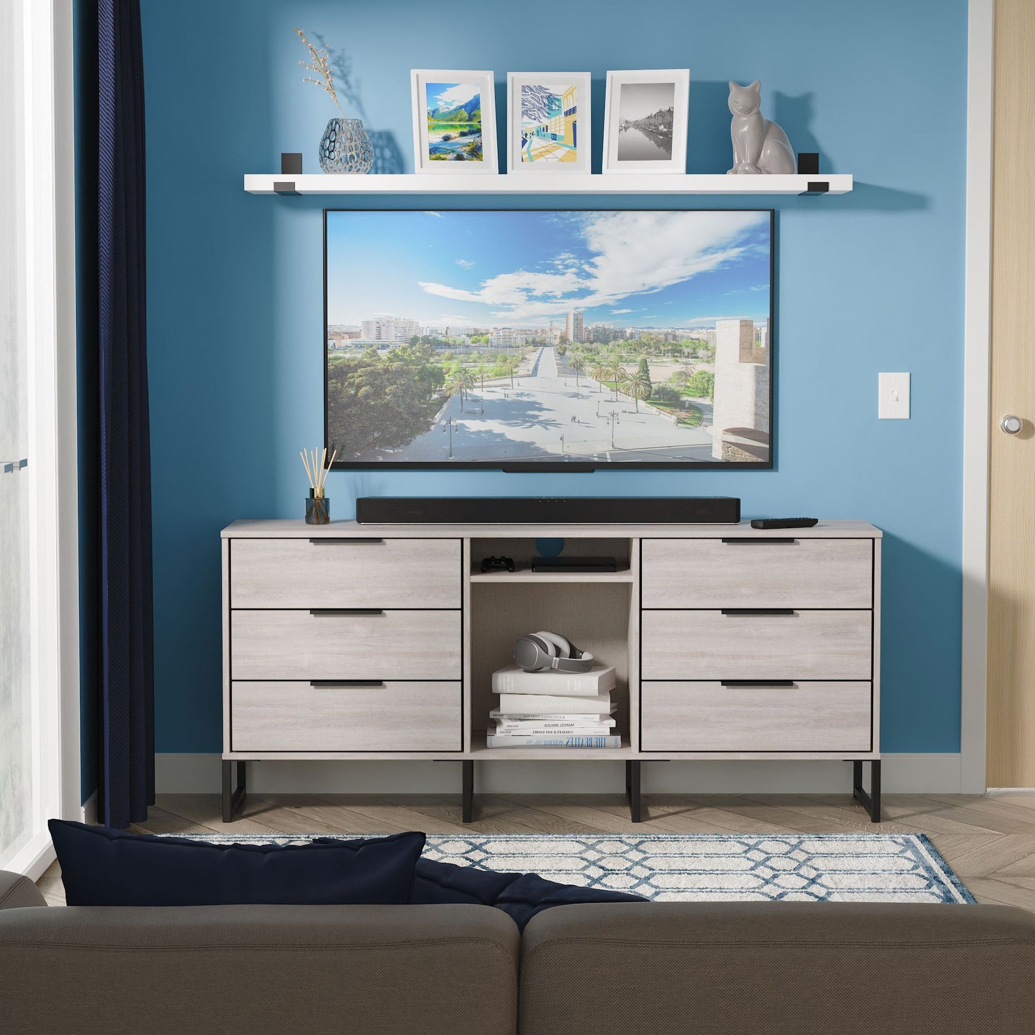 Buffet Ashbourne à 6 tiroirs