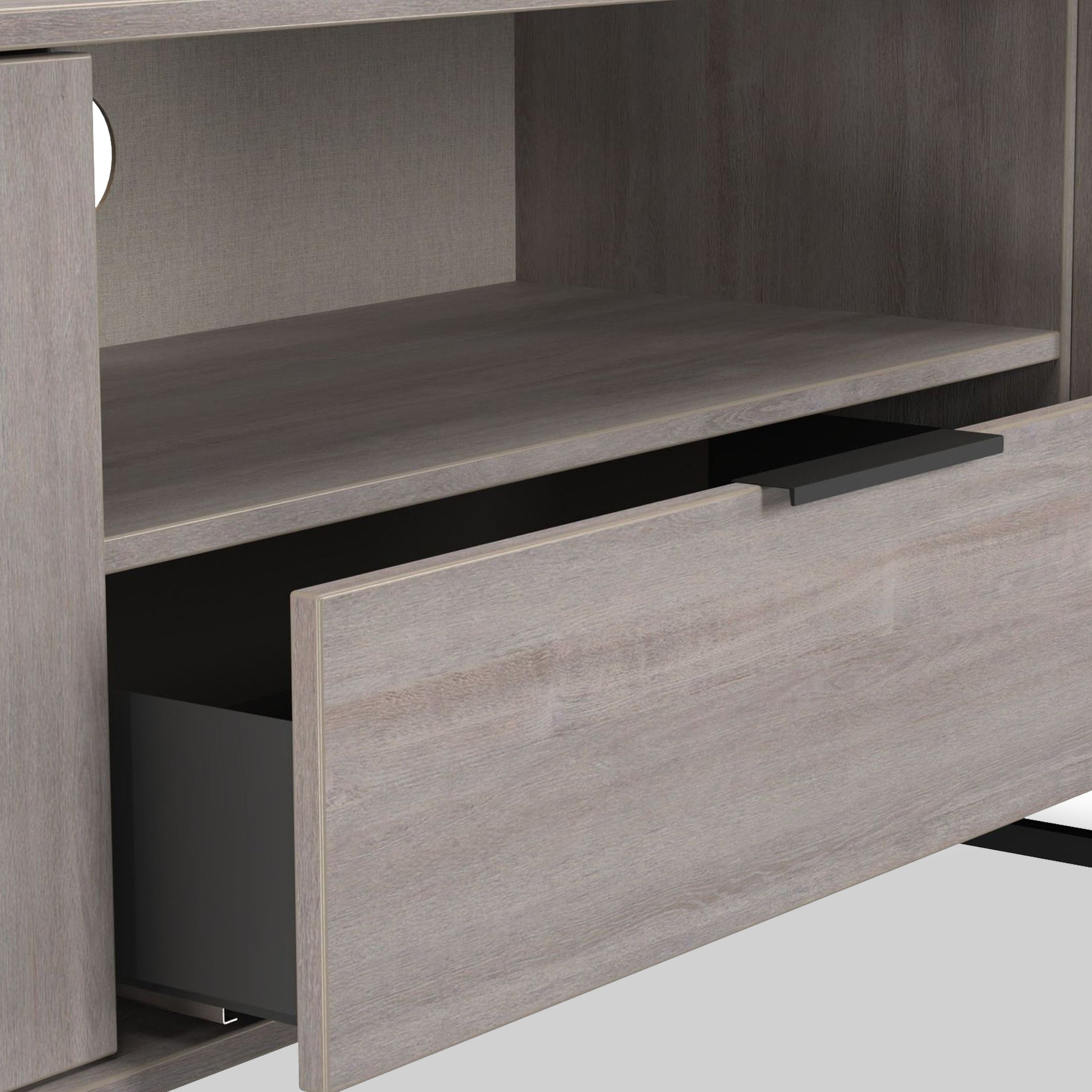 Meuble TV large Ashbourne à 2 portes et 1 tiroir