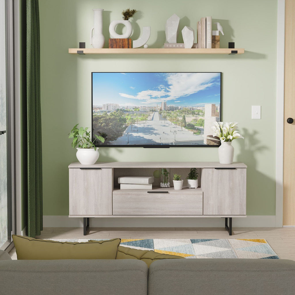 Meuble TV large Ashbourne à 2 portes et 1 tiroir