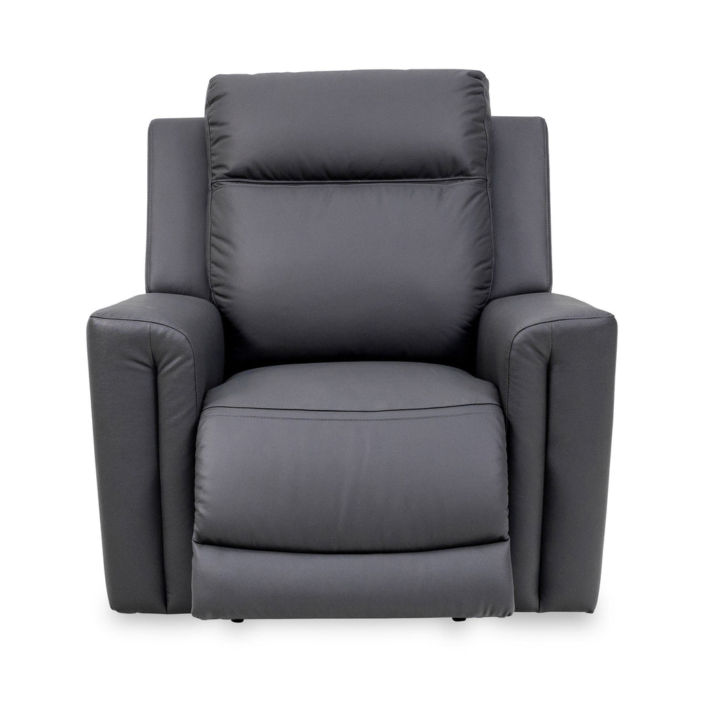 Fauteuil inclinable électrique en cuir Benton