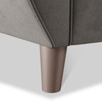 Fauteuil Edison en velours