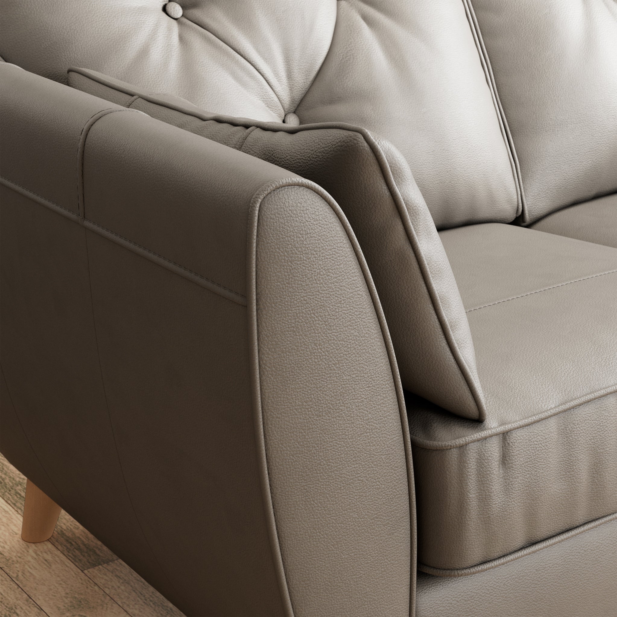 Fauteuil en cuir Edison