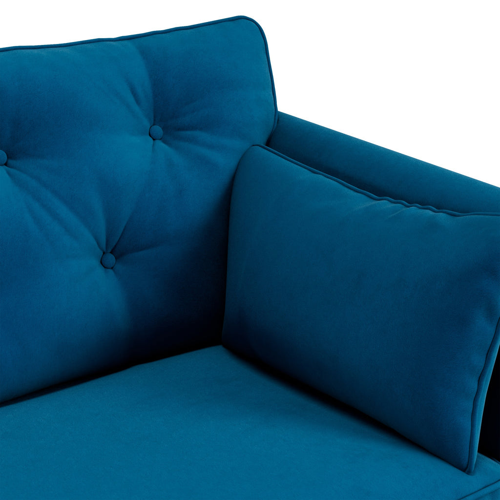 Fauteuil Edison en velours