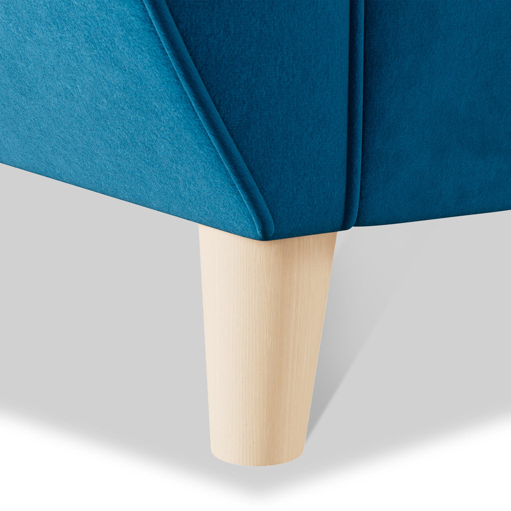 Fauteuil Edison en velours