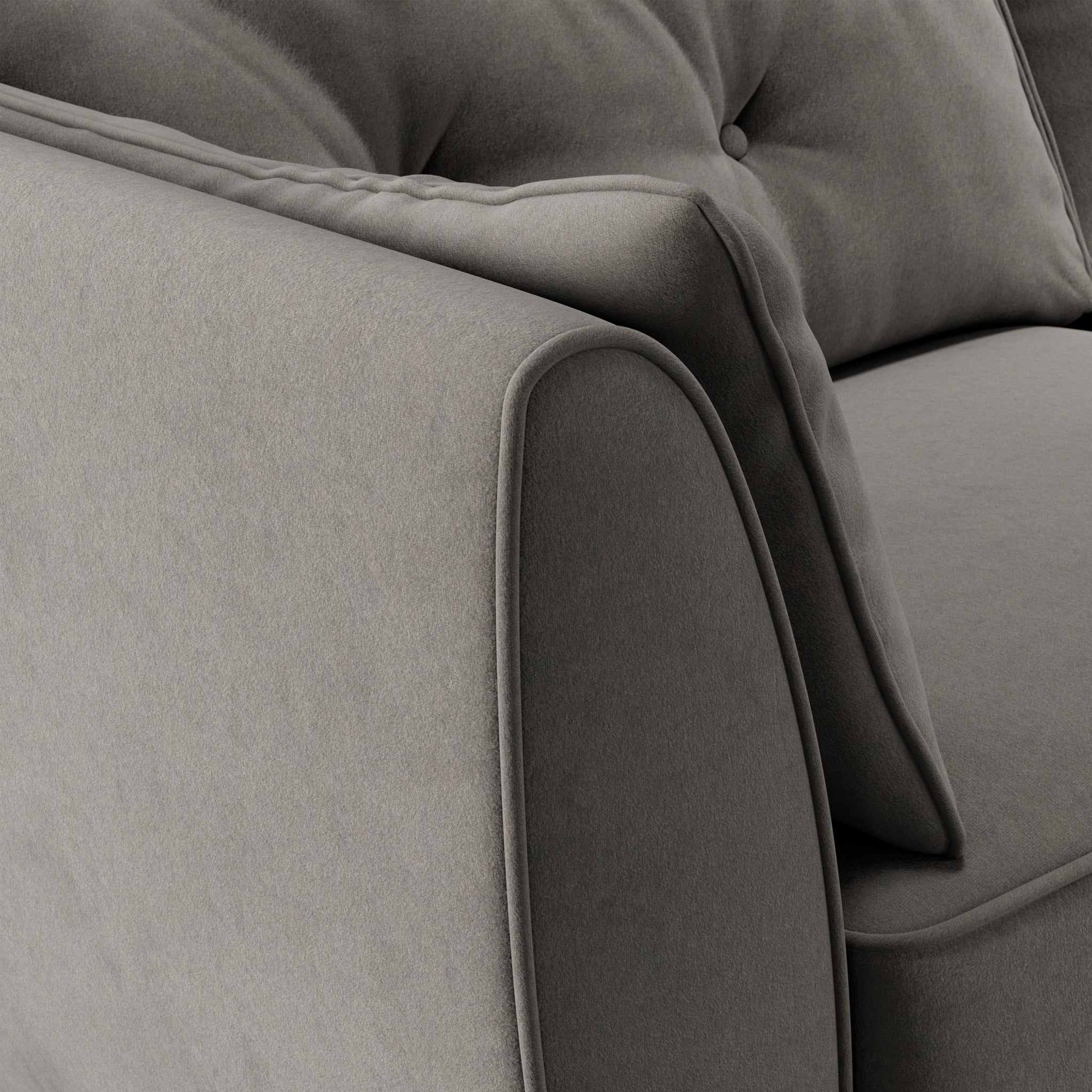 Fauteuil Edison en velours