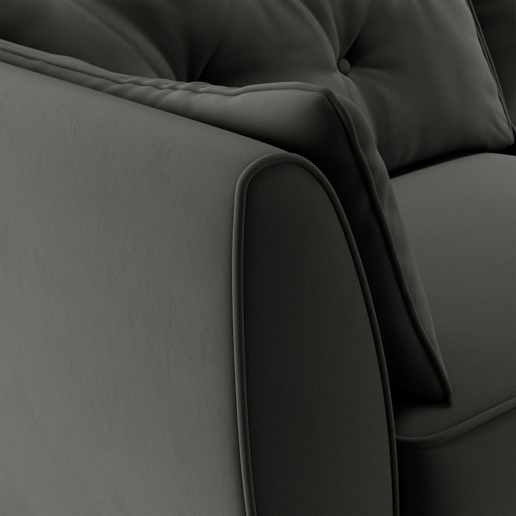 Fauteuil Edison en velours