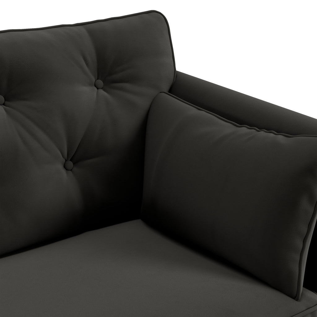 Fauteuil Edison en velours