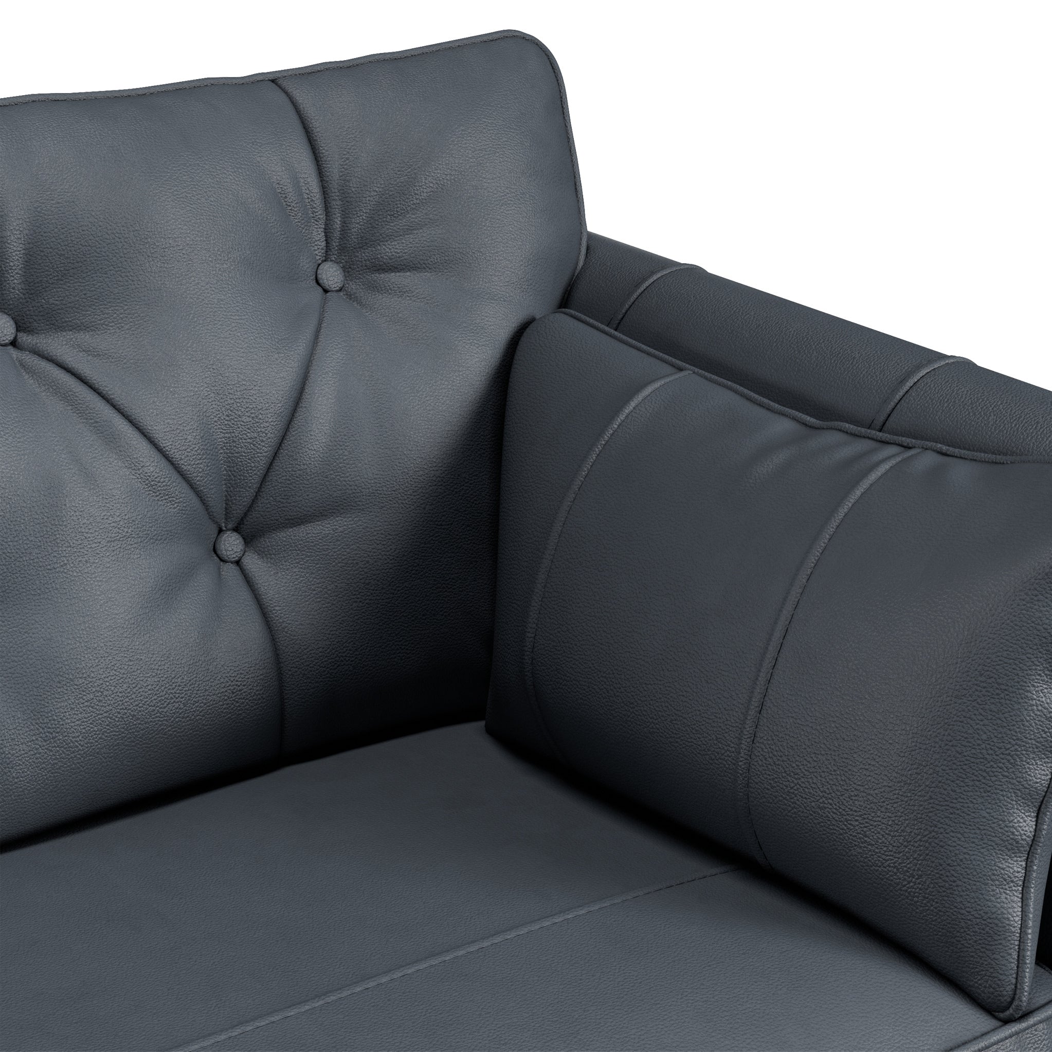 Fauteuil en cuir Edison