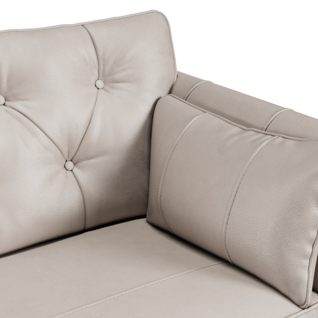 Fauteuil en cuir Edison