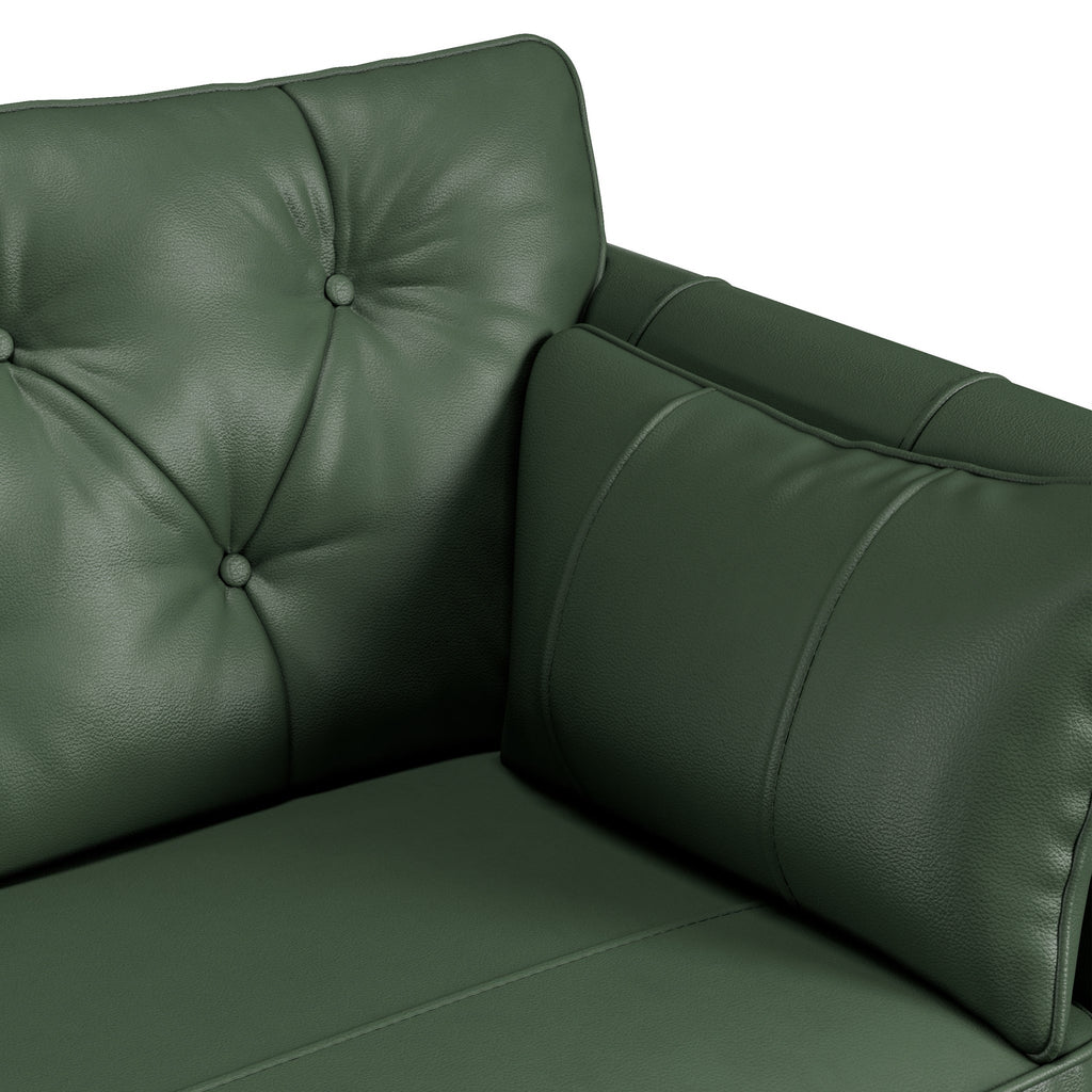 Fauteuil en cuir Edison