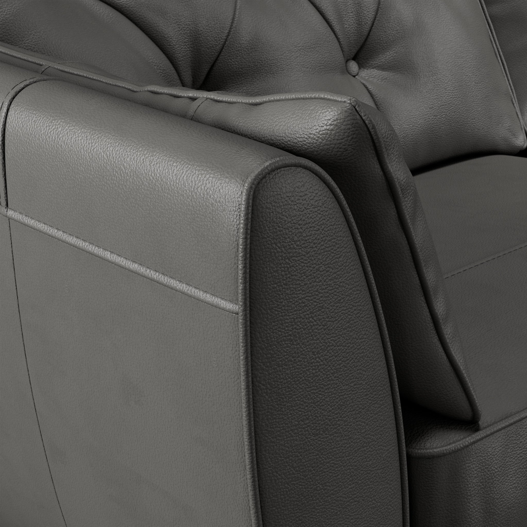 Fauteuil en cuir Edison