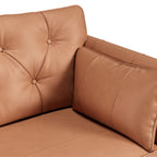 Fauteuil en cuir Edison