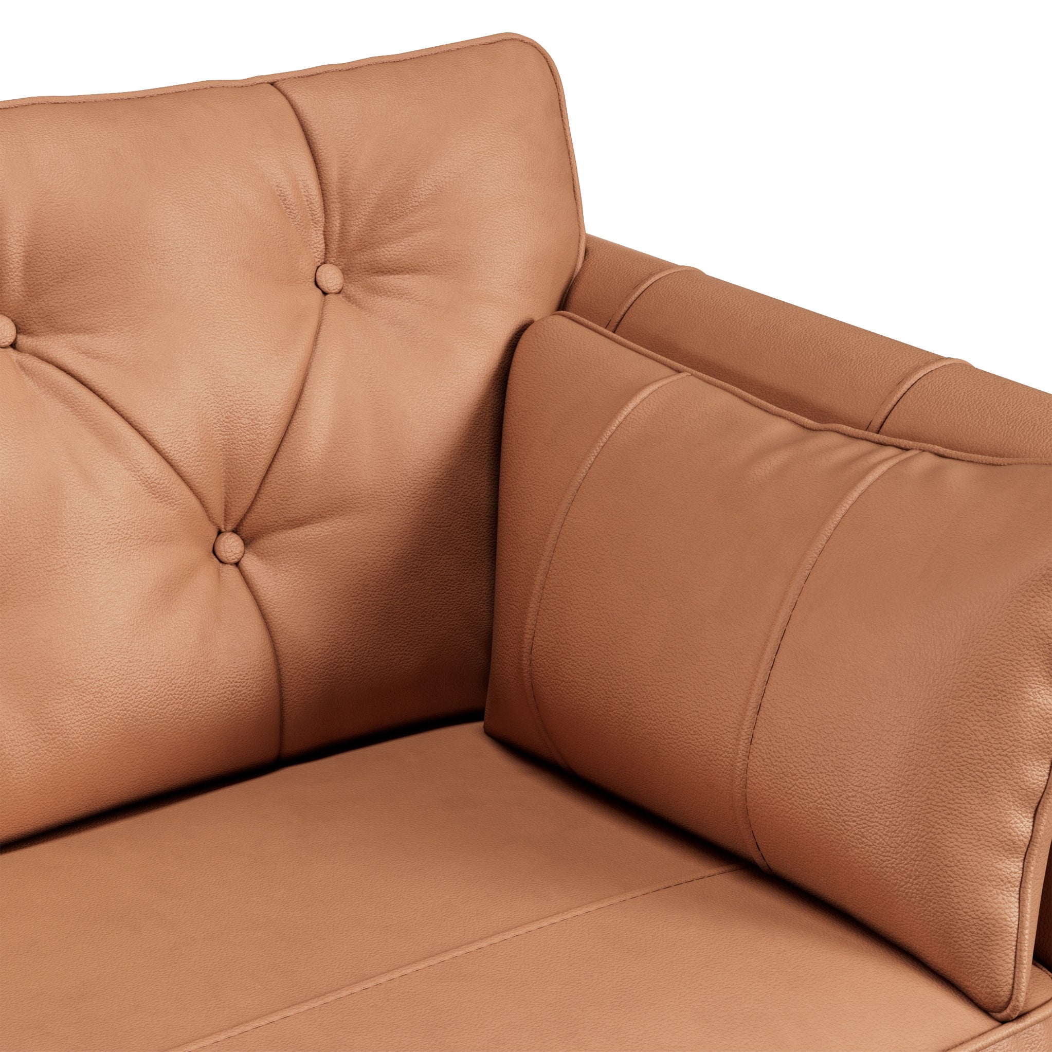 Fauteuil en cuir Edison