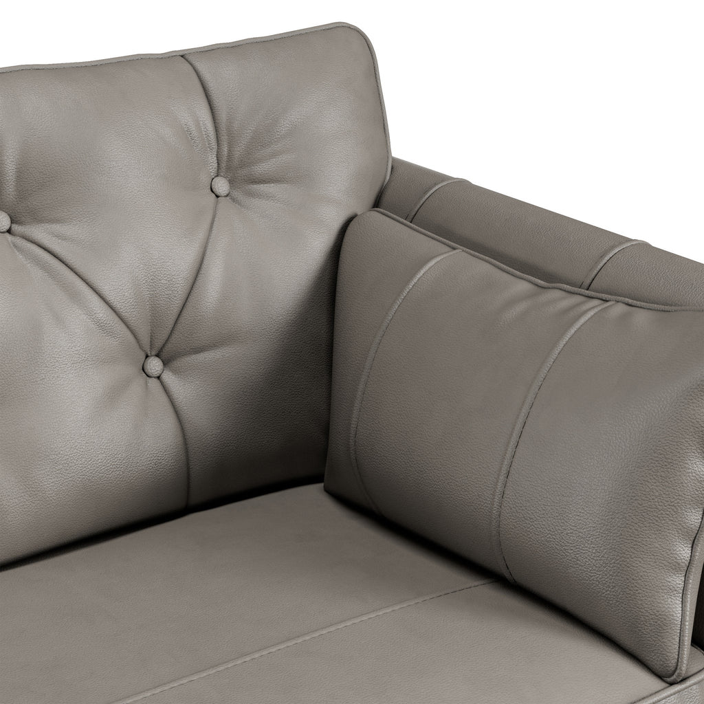 Fauteuil en cuir Edison