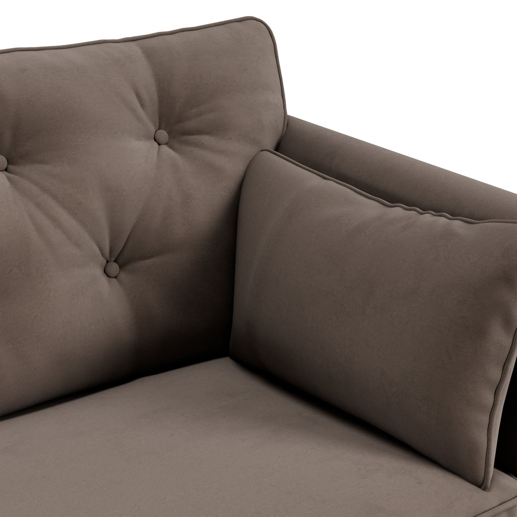 Fauteuil Edison en velours