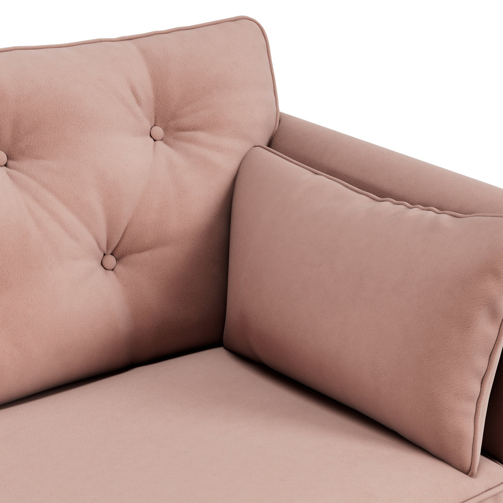 Fauteuil Edison en velours