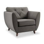 Fauteuil Edison en velours