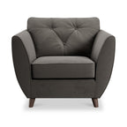 Fauteuil Edison en velours