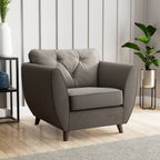 Fauteuil Edison en velours