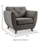 Fauteuil Edison en velours