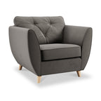 Fauteuil Edison en velours
