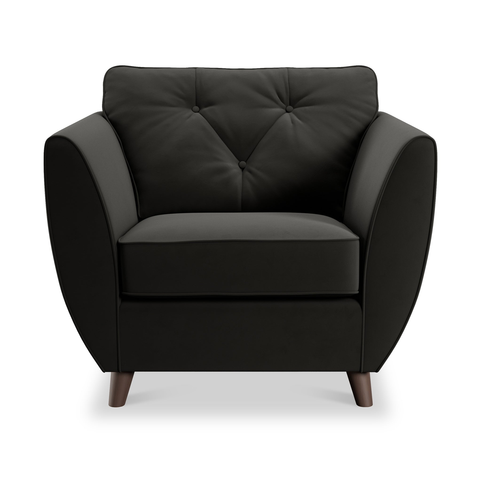 Fauteuil Edison en velours