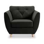 Fauteuil Edison en velours