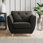 Fauteuil Edison en velours